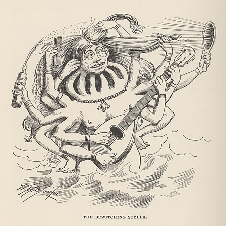 Vintage Illustration - The Bewitching Scylla.