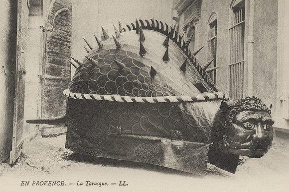 Vintage French Postcard - En Provence - La Tarasque