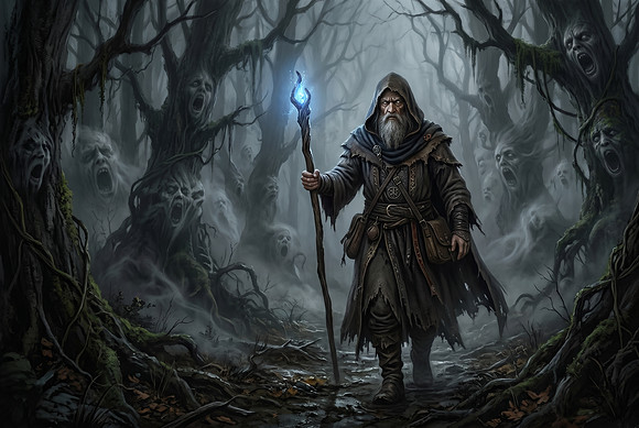 The Wizard and Forest of Whispering Screams