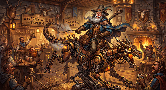Merlin's Mechanical Rodeo