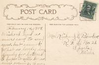 Vintage Postcard Message 7