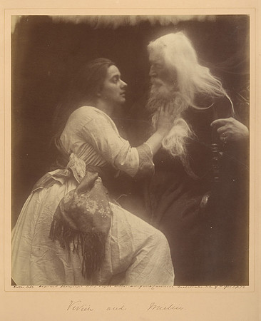 Vivien and Merlin (photo by Julia Margaret Cameron circa 1874)