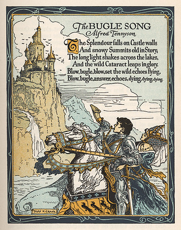 Vintage Image Plate - Legendary Bugle Song