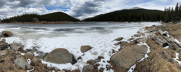 Winter Panorama of Echo Lake
