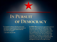 Interpretive Sign - In Pursuit of Democracy
