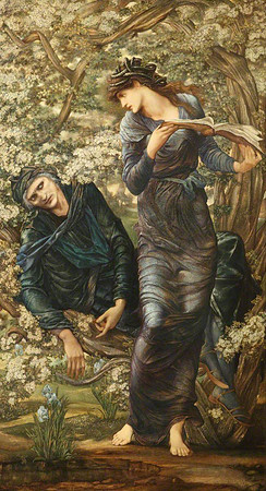 The Beguiling of Merlin (painting by Edward Burne-Jones circa 1874–1877)