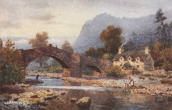 Vintage Postcard - Llanrwst (Wales)