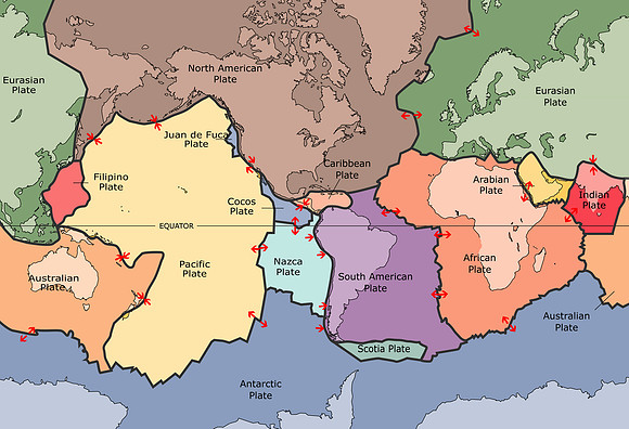 World Map of Plate Tectonics