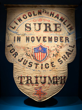 Abraham Lincoln and Hannibal Hamlin Presidential Campaign Banner