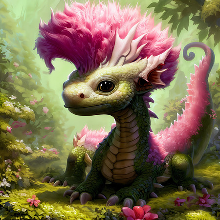 Baby Cotton Candy Dragon