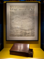 American Declaration of Independence (William Stone's Facsimile) and Thomas Jefferson's Desk
