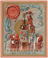 Vintage Liquor Label - Hirschler & Co OPS