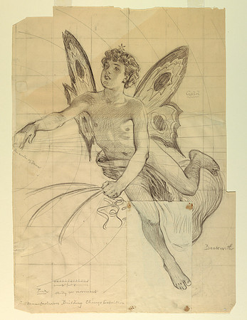 Puck, Study for Manufactures and Liberal Arts Building, World's Columbian Exposition, Chicago, IL (drawing by J. Carroll Beckwith circa 1891-92)