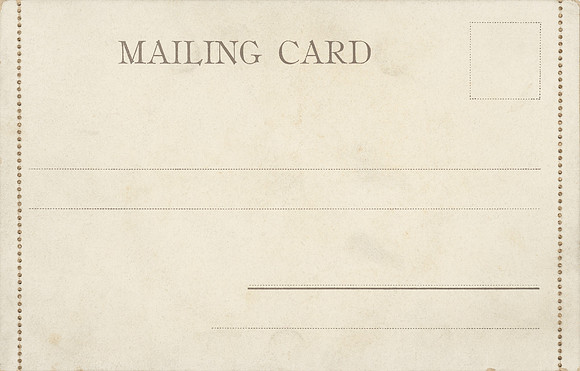 Vintage Mailing Card Copyspace