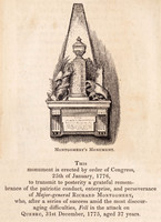 Montgomery's Monument (engraving by Benson John Lossing circa 1860) (AI enhanced)