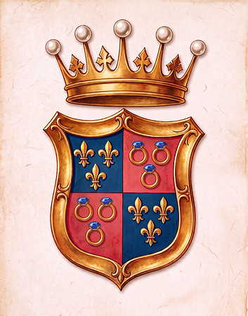 Vintage AI Coat of Arms - Montgomery Family