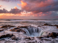 AI Sunset Enhancement - Thor's Well