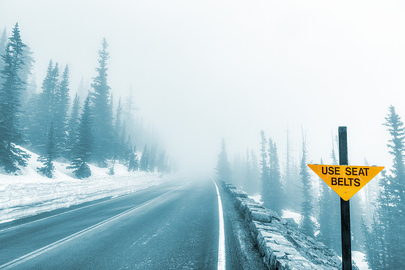 Winter Road Caution