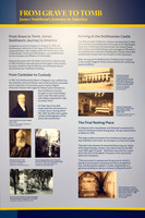 Intepretive Sign - James Smithson's Journey to America from Grave to Tomb