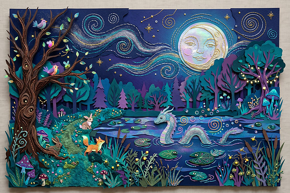 Fantaisie Découpée au Clair de la Lune