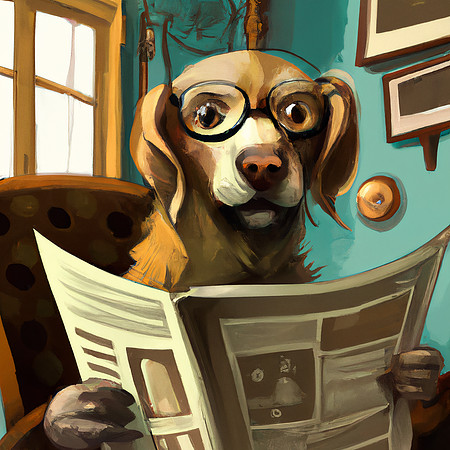 Newspaper Dog