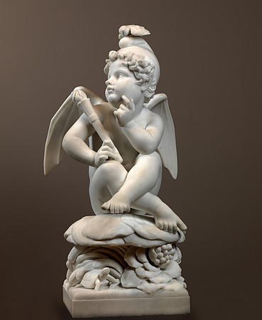 Will o’ the Wisp (marble sculpture created by Harriet Hosmer circa 1858)