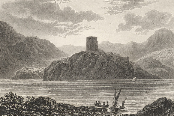 Vintage Image Plate - Dolbadarn Castle