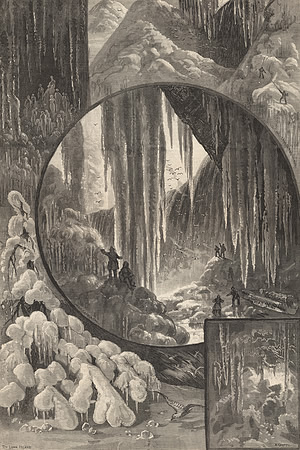 Vintage Image Plate - Niagara Falls in Winter Dress