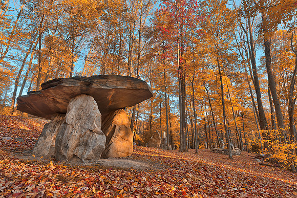 Golden Autumn Dolmen Forest