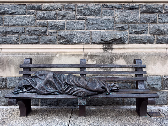 Homeless Jesus Statue