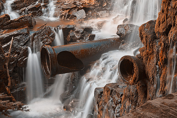 Rustic Dam Falls