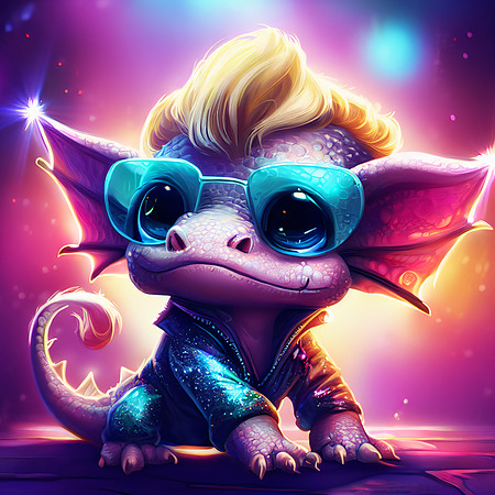 Disco Baby Dragon