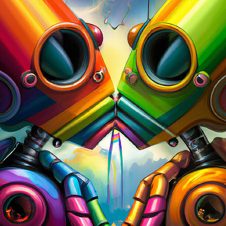 Rainbow Robot Love