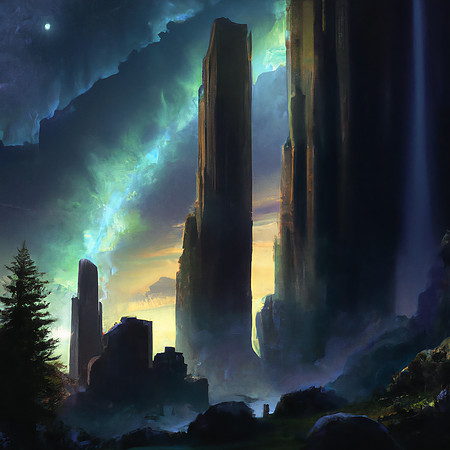 Monolith Valley Aurora