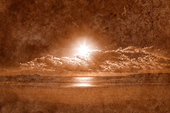 Acrylic Jersey Sunset - Sepia Fantasy