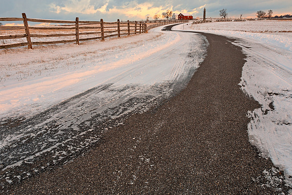 Winding Winter Road