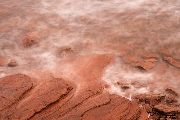 Abstract Red Sandstone Coast
