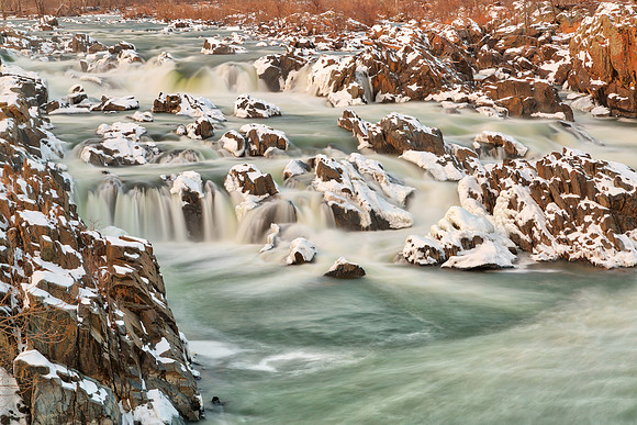 Great Falls Winter Jade Cascades