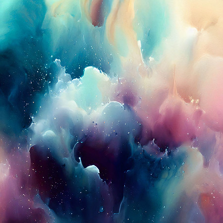 Abstract Watercolor - Unicorn's Breath