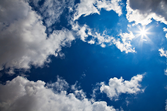 Cloudy Starburst Sky