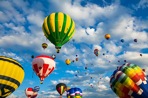 Vibrant Hot Air Balloons