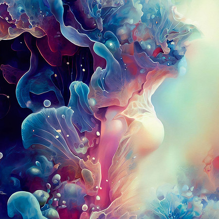 Abstract Watercolor Nymph