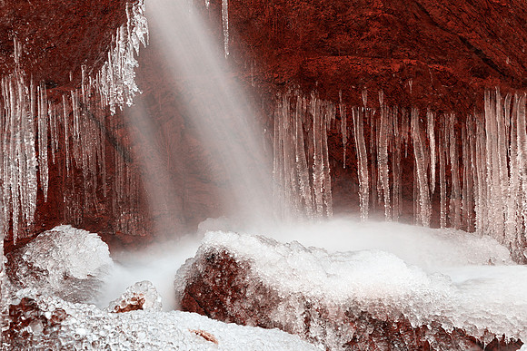 Stream of Red Frozen Hope