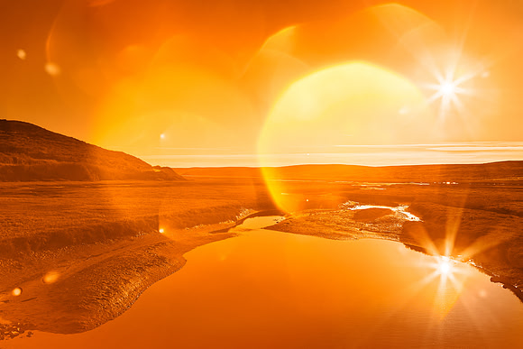 Twin Suns of Point Reyes - Gold Bokeh Bliss