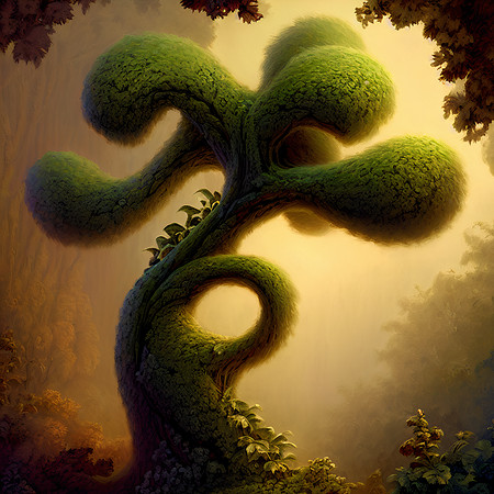 Ornate Moss Tree