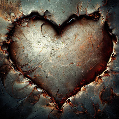 Grunge Metal Heart