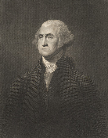 Vintage Image Plate - George Washington