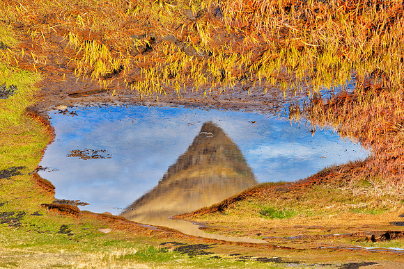 Abstract Kirkjufell Reflection