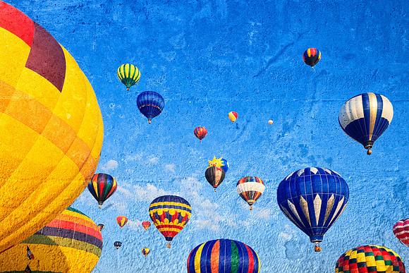 Vibrant Grunge Balloons