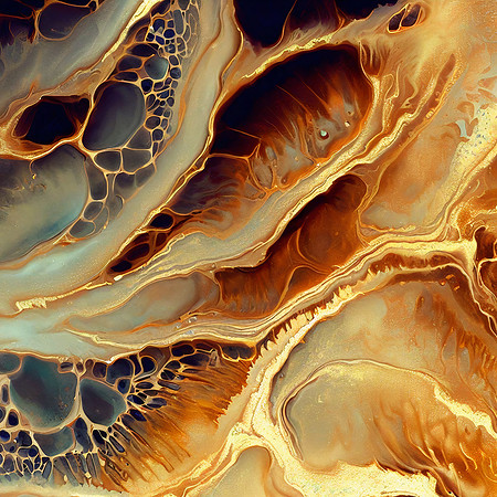 Golden Mollusc Mosaic